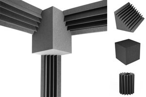 Акустический и легкий материал, который предназначен для поглощения низкой частоты звука Бас ловушки